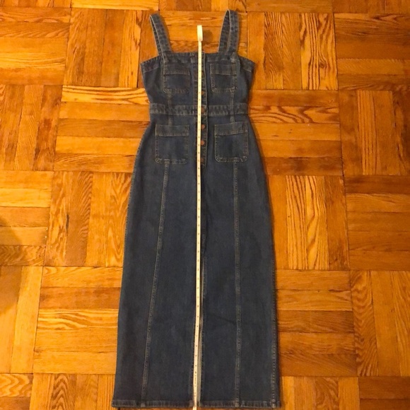 Madewell Dungaree Denim Dress Size 0 - Picture 10 of 11
